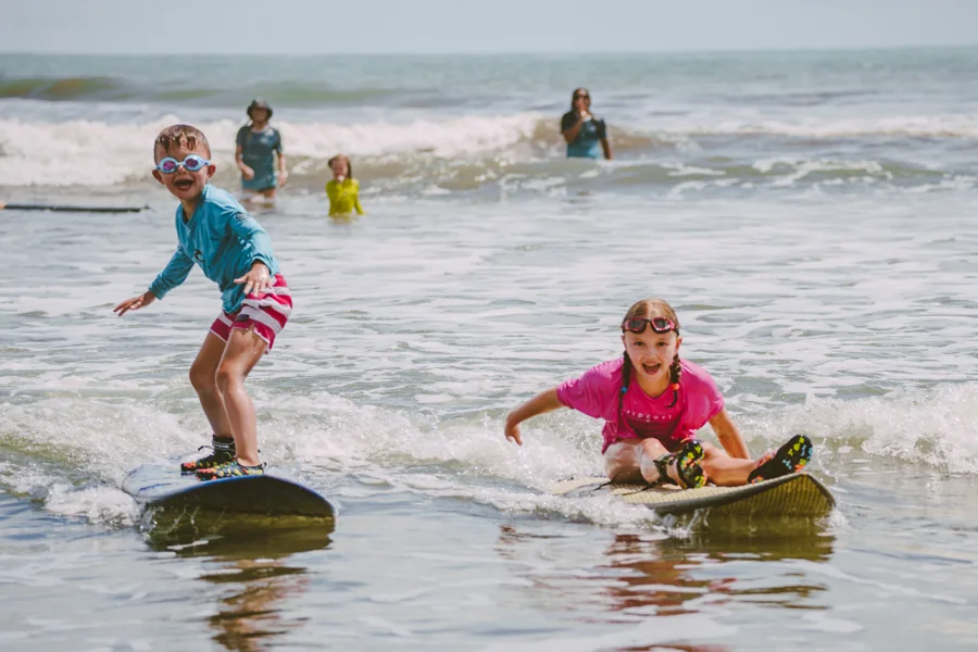 Sharing waves and smiles