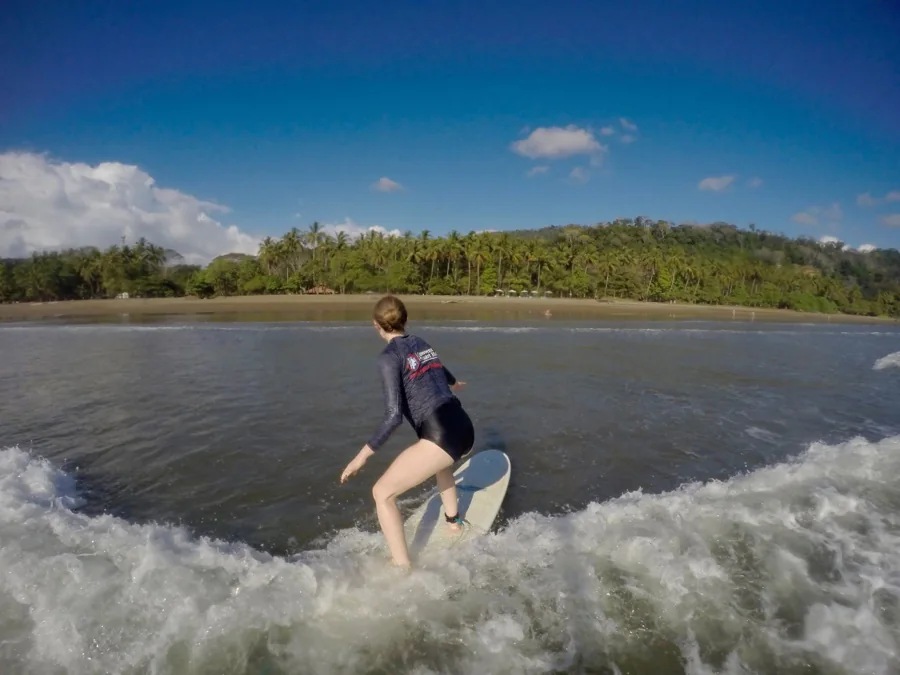 Finding balance on a wave