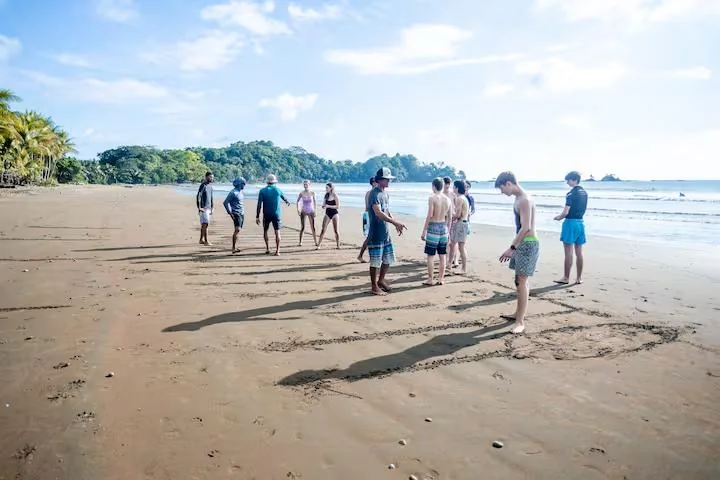 Walking along the beach together