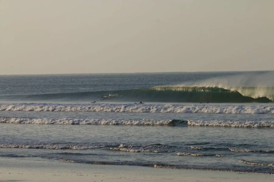 Clean lines rolling toward the beach