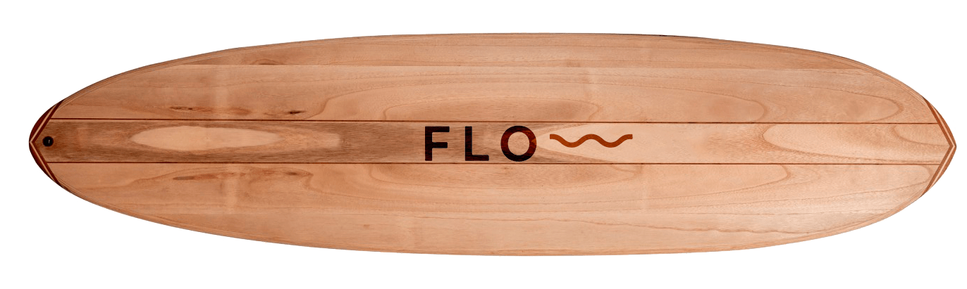 Wooden Flow surfboard