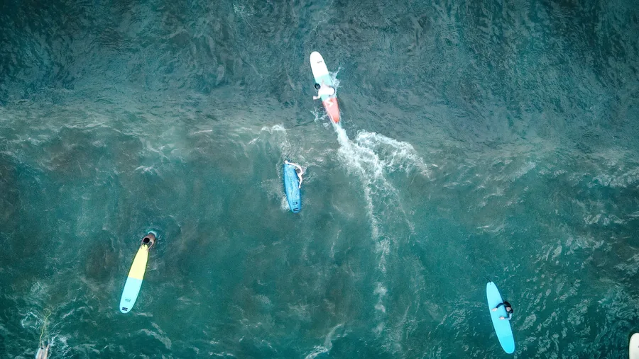 Surfing from above