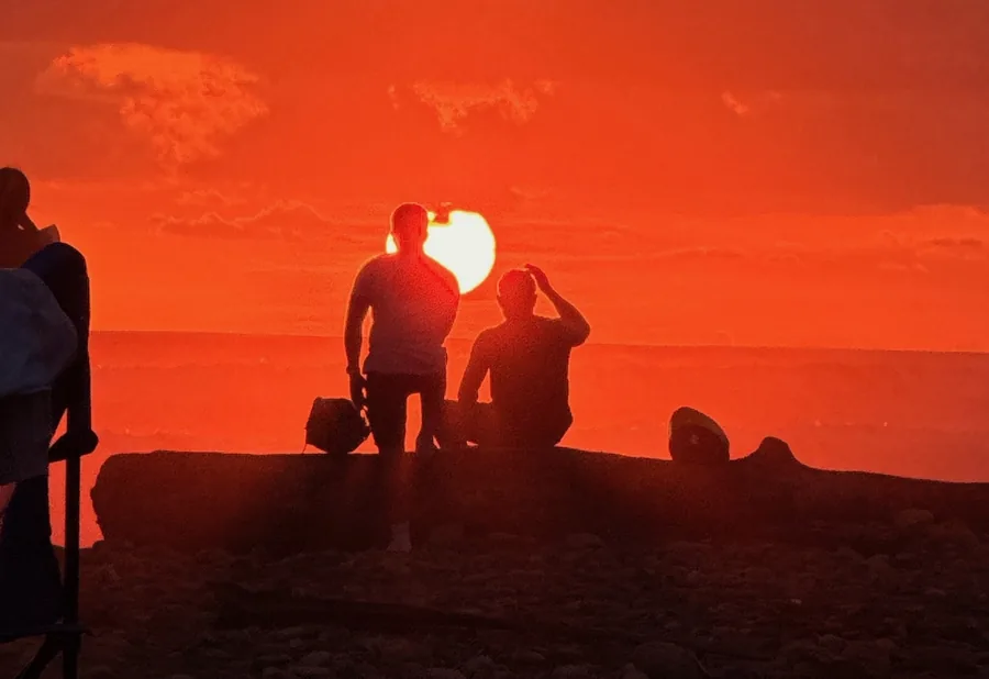 Sharing a sunset