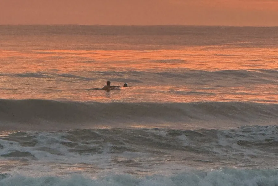 A quiet moment beyond the break