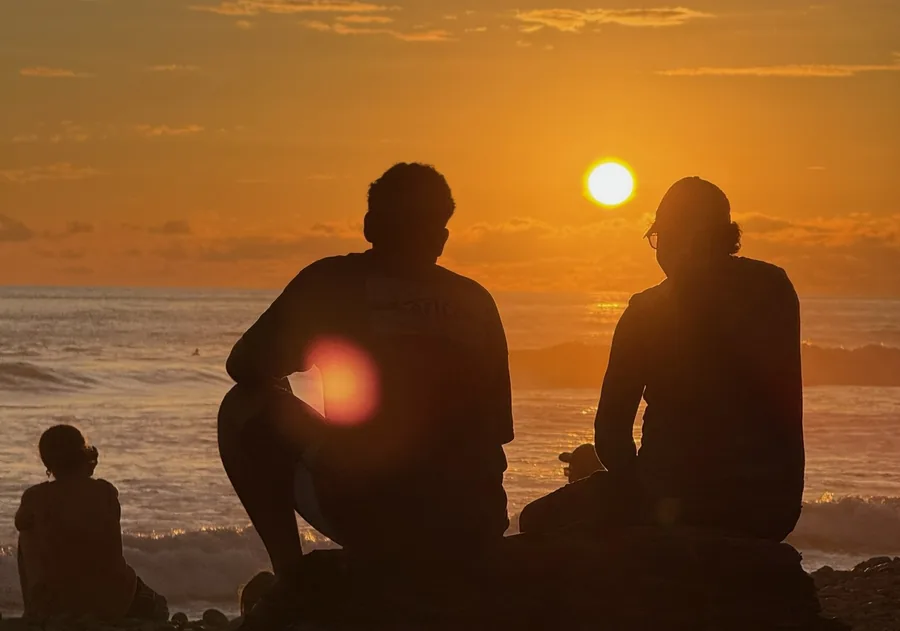 Watching the sunset together